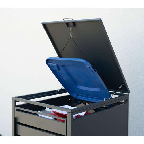 WESTMANN spremi&amp;scaron;te za kantu za smeće Kubus | 240L | Antracit | 68x80x116 cm - BRANDED IN GERMANY Slike