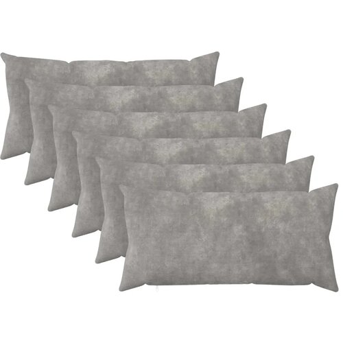  Jastuk s jastukom HEERLEN 6 kom. Svjetlosiva Mikrofibra Flis - Svjetlosiva 40 x 80 cm 6 Cijene