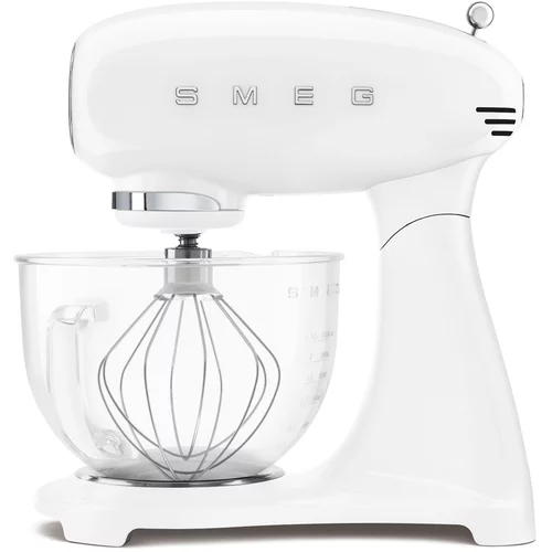 Smeg SMF13WHEU Küchenmaschine mit Glasschüssel 50's Retro Style, Weiß