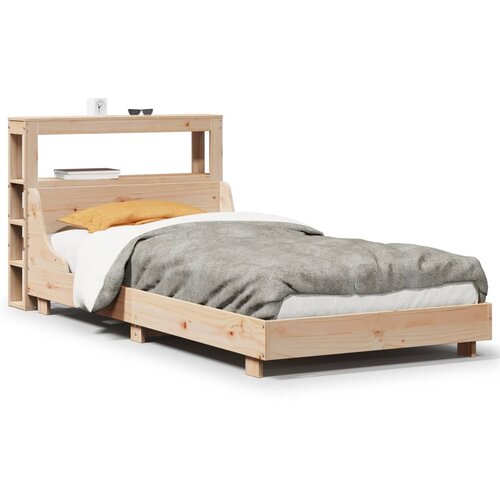 Maison Chic Posteljni okvir - Enojna postelja - Postelja za odrasle brez vzmetnice 90x190 cm trdna borovina-J6695, (21773076) Cene