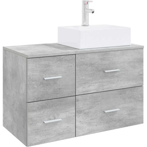  Set namje&amp;scaron;taja za kupaonicu 2 kom. Betonska siva 49,5 x 41 x 79,5 cm Slike