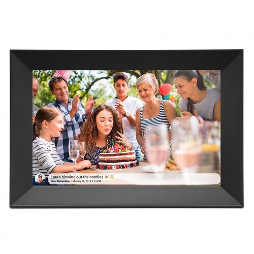 Denver PFF-1063BLACK digital photo frame Black 25.6 cm (10.1) Touchscreen Wi-Fi Slike