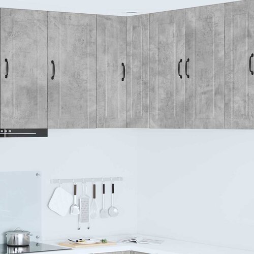vidaXL Stenska kuhinjska omarica z vrati Betonsko siva 57 x 57 x 80 cm Cene