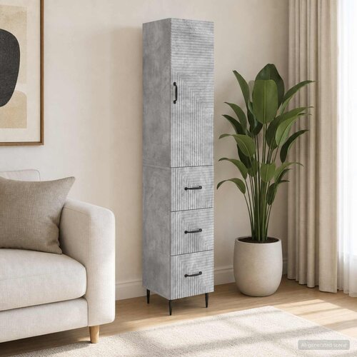  Set ormara 2 pcs Betonska siva 33 x 34,5 x 90 cm Cijene
