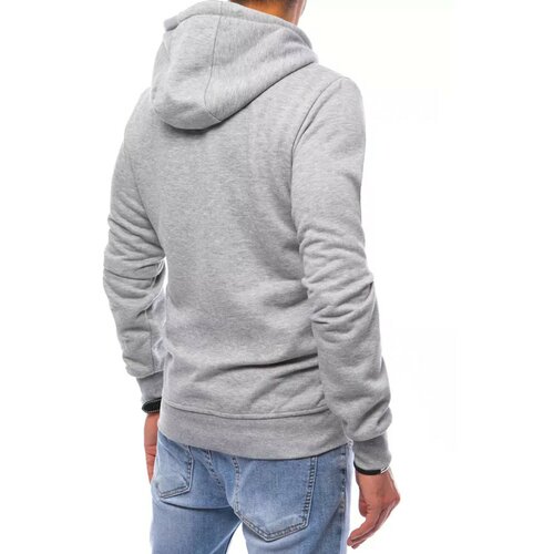 DStreet Light gray men's hoodie BX5241 Slike