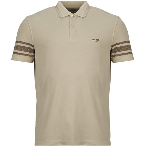 Guess SS WASHED PRINTED POLO Bež Slike