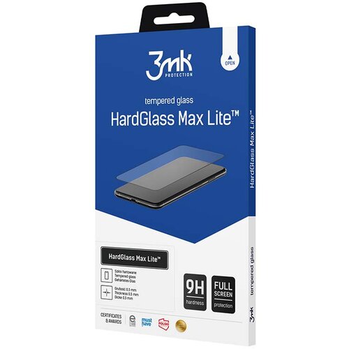 3mk hardglass max lite black za honor 200 lite kaljeno steklo, (21975064) Slike