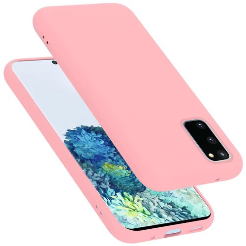 Cadorabo Ohi&amp;scaron;je združljiv s Samsungom v tekoči roza barvi - za&amp;scaron;čitni pokrov iz fleksibilnega silikona TPU, (20585414) Slike