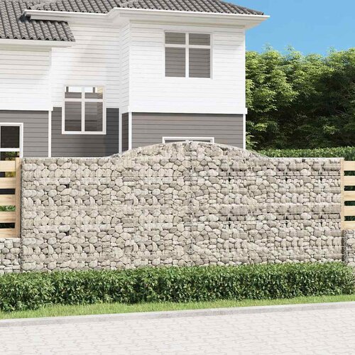  Lučne gabionske ko&scaron;are 25kom 400x50x160/180cm pocinčano željezo Cijene