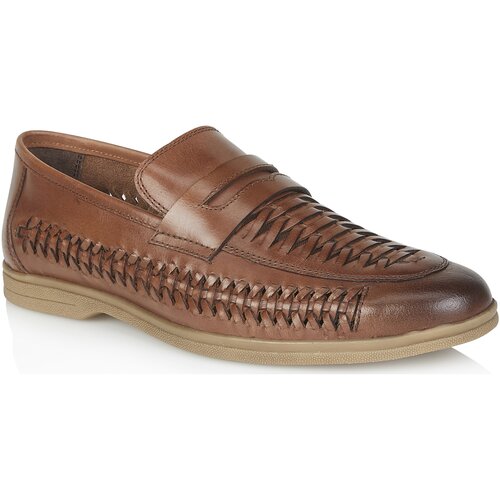Silver Street London Mokasini Perth Leather Kostanjeva Cene
