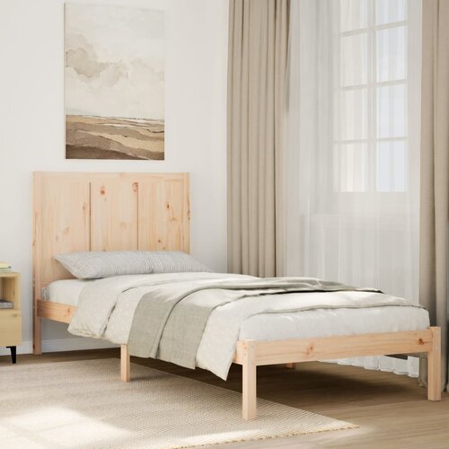 VidaXL Dalj&amp;scaron;i posteljni okvir brez vzmetnice 100x210 cm trden les Slike