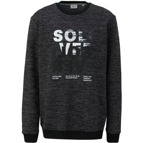 s.Oliver Sweater majica siva / boja vina / crna