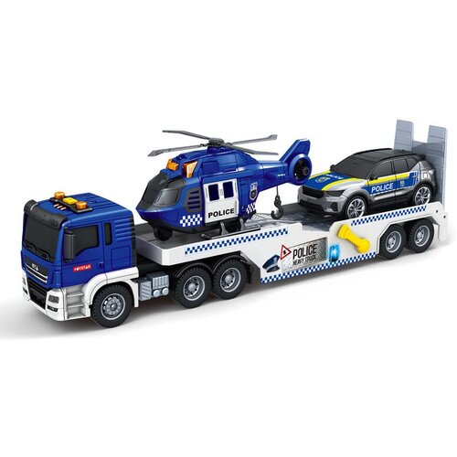  Policijski kamion transporter sa helikopterom i automobilom Slike