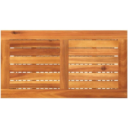 VidaXL Vrtni stol bež 70 x 38 x 42 cm od poliratana i drva bagrema Slike