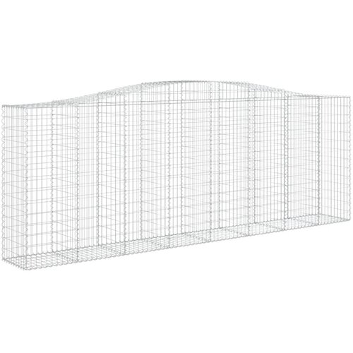  Lučne gabionske ko&amp;scaron;are 6 kom 400x50x140/160cm pocinčano željezo Slike