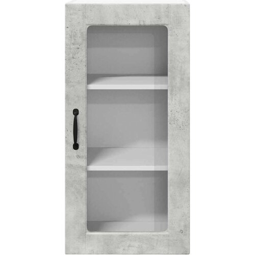  Zidni kuhinjski ormarić s policom Betonski sivi 40 x 31 x 80 cm Slike