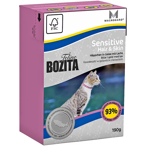 Bozita Feline Tetrapak 6 x 190 g - Hair & Skin - Sensitive