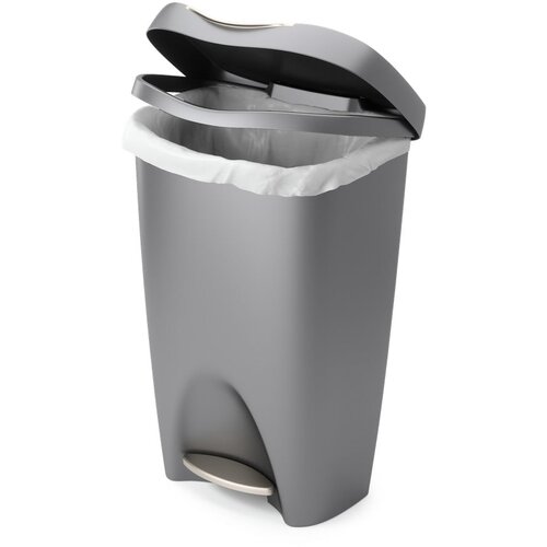 Umbra Siva plastična kanta za smeće s pedalom 50 l Brim &amp;ndash; Slike