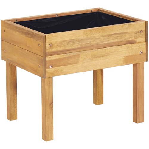 Maison Chic Dvignjeno vrtno Cvetlično korito - Cvetlični Lonec 50x40x45 cm trdna akacija, (21789157) Slike