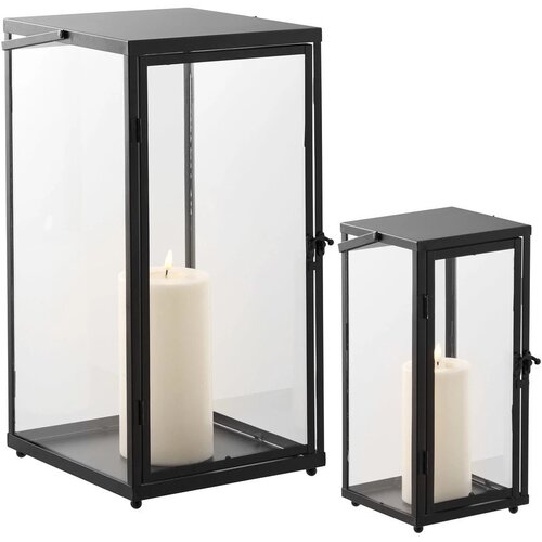 House Nordic Staklena lanterna 2 kom (visina 50 cm) Ibra &amp;ndash; Slike