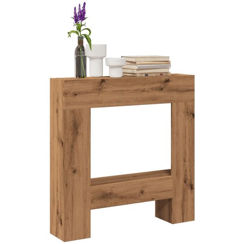 VidaXL Okvir za kamin artisan hrast 81x18x82 cm inženirski les Slike