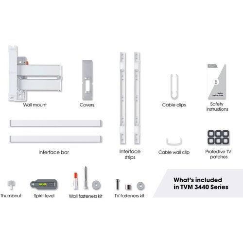 Vogels TVM 3445 W TV nosac na zidu se 25 Slike