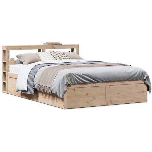 vidaXL Okvir za krevet s uzglavljem 140x200 cm od masivne borovine Cijene