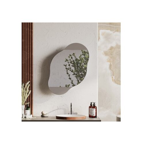 Hanah home kupatilski ormarić cloud storage bathroom wall mirror light mocha Cene