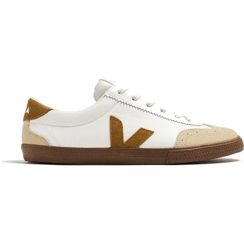 Veja Volley O.T. Leather White Tent Bark