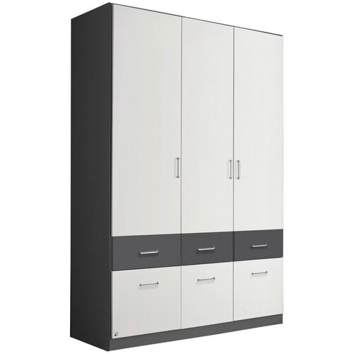 Lesnina-XXXL omara za oblačila aalen, bela, siva, š. 136 cm Cene