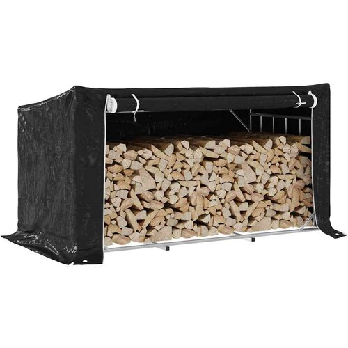 VidaXL stojalo za drva z dežnim pokrovom 200,5x100,5x110,5 cm Slike