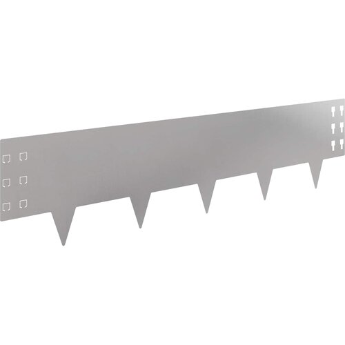 vidaXL Robovi trave 10 pcs 100 x 25 cm Jeklo Srebrna, (5000301024) Cene