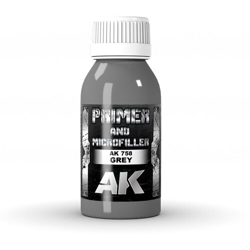 AK Interactive Grey Primer and Microfiller 100ml - AK758 Slike