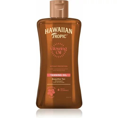 Hawaiian Tropic Glowing Oil Tanning olje za telo za podaljšanje porjavelosti 200 ml