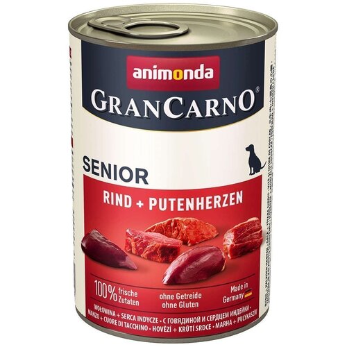 Animonda Gran Carno Dog Senior Govedina I Ćureća Srca - 400 g Cene