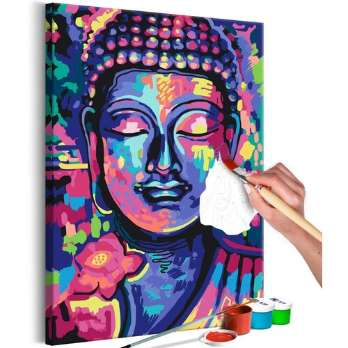  Slika za samostalno slikanje - Buddha&amp;#039;s Crazy Colors 40x60 Slike
