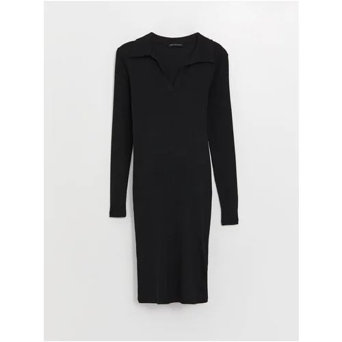 LC Waikiki Polo Neck Long Sleeve Maternity Dress