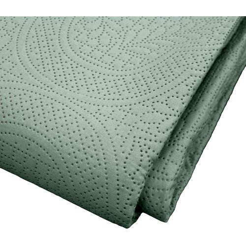 Douceur d int&amp;eacute;rieur Zelen komplet pregrinjala in prevleke za vzglavnik iz mikrovlaken 240x260 cm Romane &amp;ndash; Slike