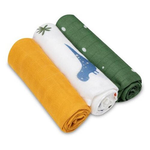 Lionelo Bambus pelene 3 kom, 70x70 cm, Dino uzorak, (5903771701891) Cijene