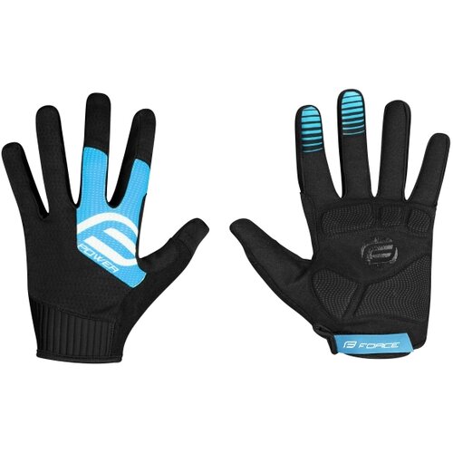 Force Rukavice MTB POWER, crno-plave M Slike