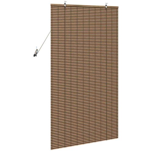 Rolo zavjesa sa zavjesama Smeđa 80 x 160 cm bambus Slike