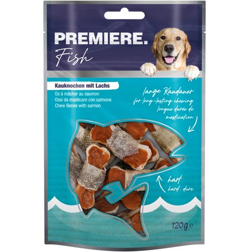 Premiere pribolj&scaron;ek za pse Chew bones losos 120 g/12 kosov Cene