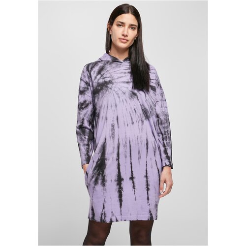 UC Ladies Women&amp;#039;s oversized dress with black/lavender hooded tie Slike