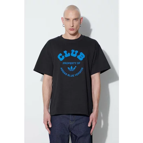 Adidas Pamučna majica Club Tee boja: crna, s tiskom, IA2458