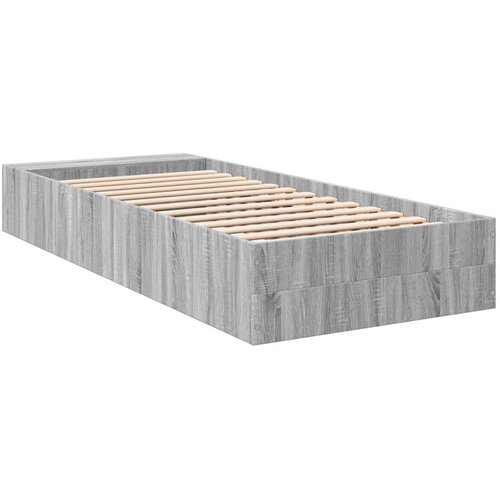 VidaXL Okvir za krevet boja hrasta 90x200 cm konstruirano drvo Slike