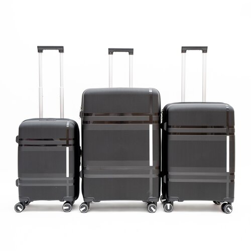 Bolzz SET KOFERA VOYAGE 3/1 BLACK Slike