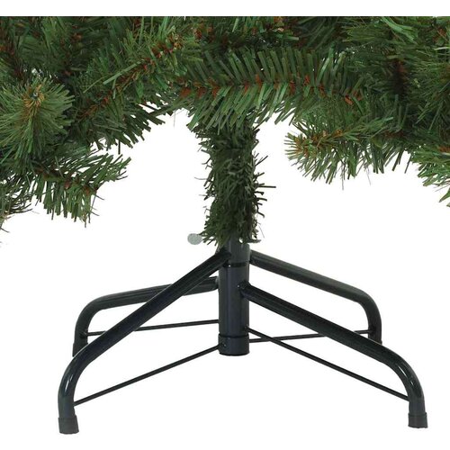 VidaXL Umjetno božićno drvce s nogom with LEDs s stalakom 150cm PVC Slike