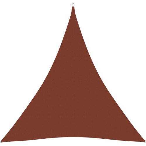 VidaXL Senčno jadro oksford blago trikotno 4,5x4,5x4,5 m terakota Slike