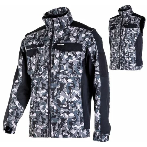 Lahti Pro jakna z snemljivmi rokavi L4042005, 2XL, črno siva
