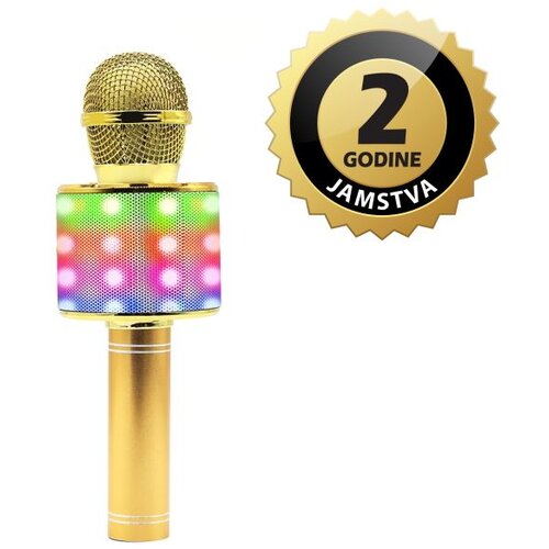 Manta mikrofon bežični sa zvučnikom i karaoke funkcijom, LED rasvjeta MIC20-GL Cijene